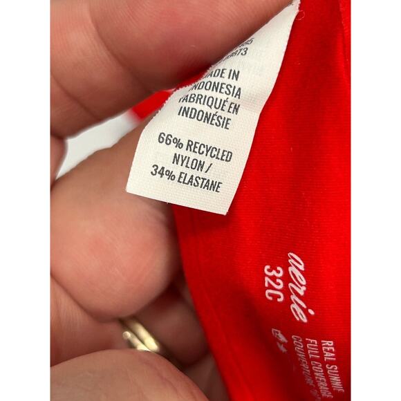 NWT Aerie Women's Red Real Sunnie Full Coverage Underwire T-Shirt Bra Size 32C - Picture 5 of 6